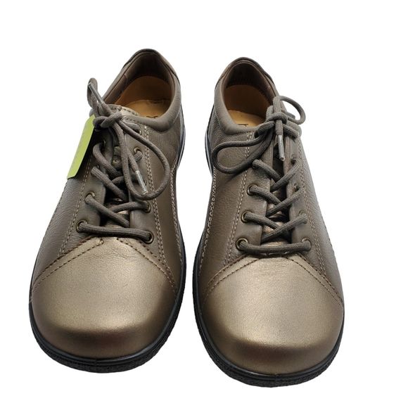 Women's Hotter Dew Soft Leather Laced Bronze Brown 2 Tone Comfort Shoes Size 11 - Picture 1 of 8